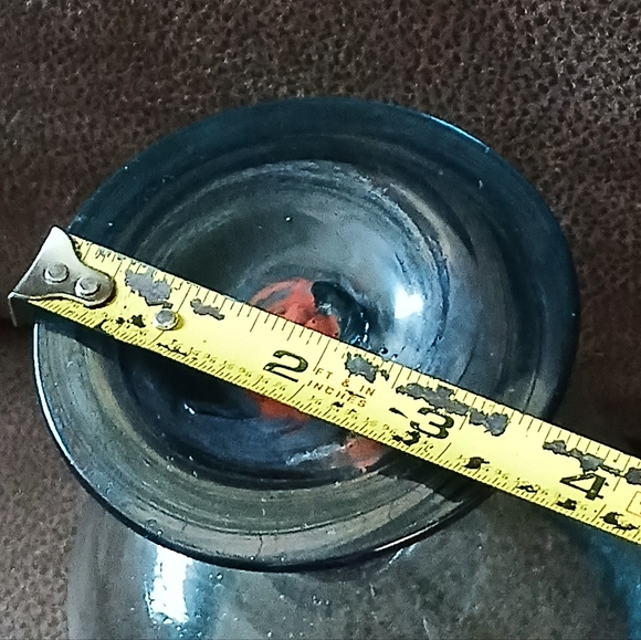 Blue Handblown Glass Goblet - Picture 7 of 8